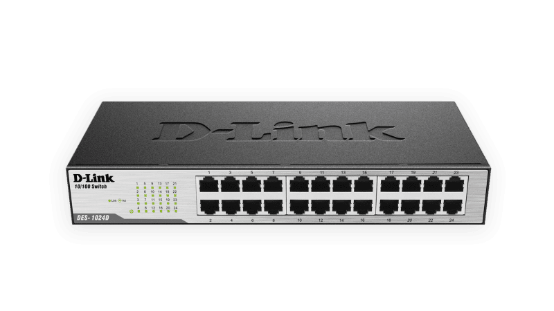 Switch Fast-Ethernet 24 portas