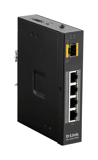 Switch PoE Industrial Não Gerenciado Gigabit com slot SFP