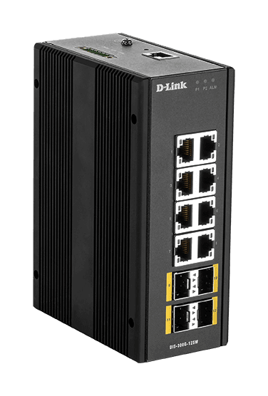 Switch Gerenciável Gigabit Industrial com slots SFP