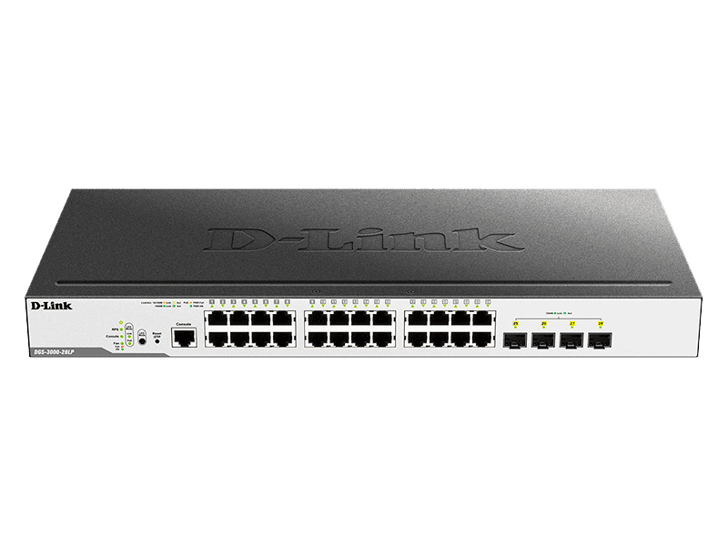 Switch Gerenciado Gigabit de 28 Portas PoE