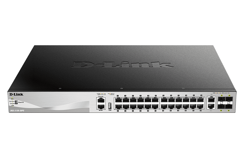 Switch L3 PoE Gigabit Gerenciável 30 Portas